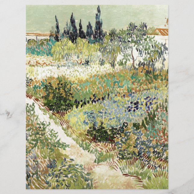 Lámina Jardín Vincent Van Gogh en Arles (Anverso)