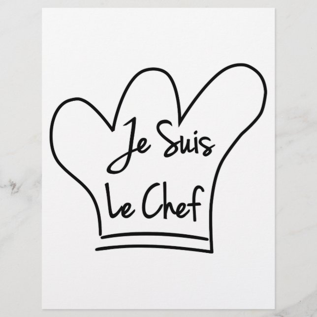 Lámina Je Suis Le Chef (Anverso)
