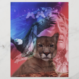 Lámina Jefe nativo indio