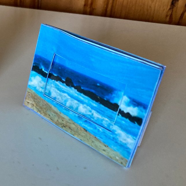 Lámina Jersey Shore 3x4 trama de adorno de marco 2x3 foto (Jersey Shore wide table frame for 2x3" photo made with photography & paper sheet pattern, Zazzle)