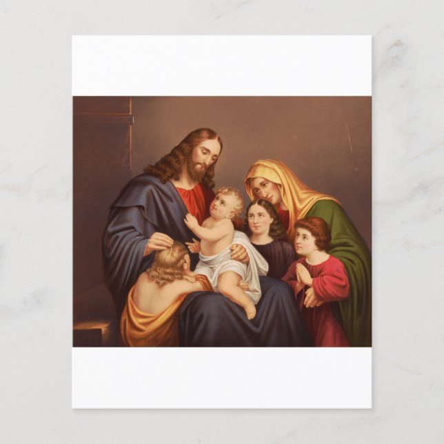 Lámina Jesucristo con niños (Anverso)