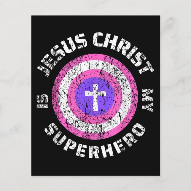 Lámina Jesucristo es mi superhéroe Jesús (Anverso)