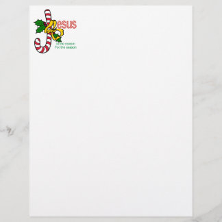 Lámina Jesus Candy Cane Stationery