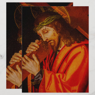 Lámina Jesus carrying the cross papers print