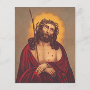 Lámina Jesús es coronado con una corona de espinas