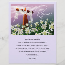 Lámina ¡Jesús es Risen! Boletines de la Iglesia de Pascua