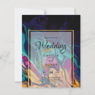 Lámina Jewel Tones BODA INK Plum Purple Marina Verde azul