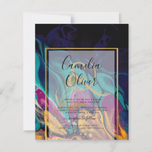 Lámina Jewel Tones BODA INK Plum Purple Marina Verde azul