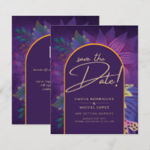 Jewel Tones Plum Purple Berry Gold Boda
