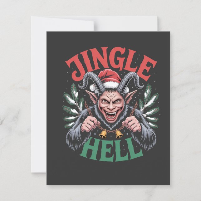 Lámina Jingle Hell Navidades Krampus Evil Xmas (Anverso)