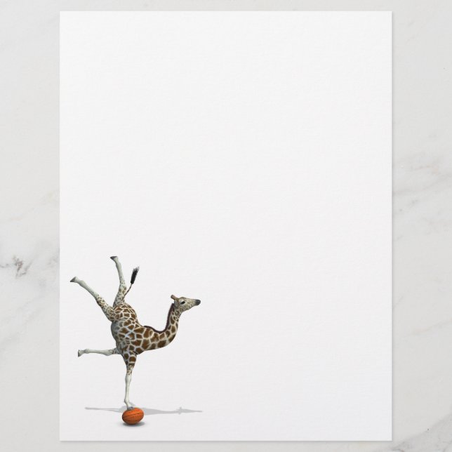 Lámina Jirafa equilibrista (Anverso)
