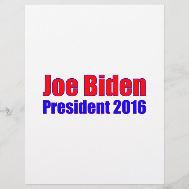 Lámina Joe Biden President 2016 (Anverso)