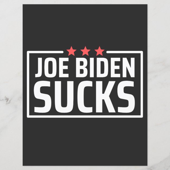 Lámina joe Biden Sucks (Anverso)