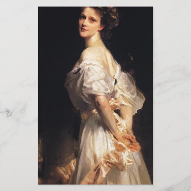 Lámina John Singer Sargent - Nancy Astor - Bella Artes (Anverso)