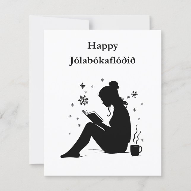 Lámina Jolabokaflod - Inundación de libros en Islandia (Anverso)