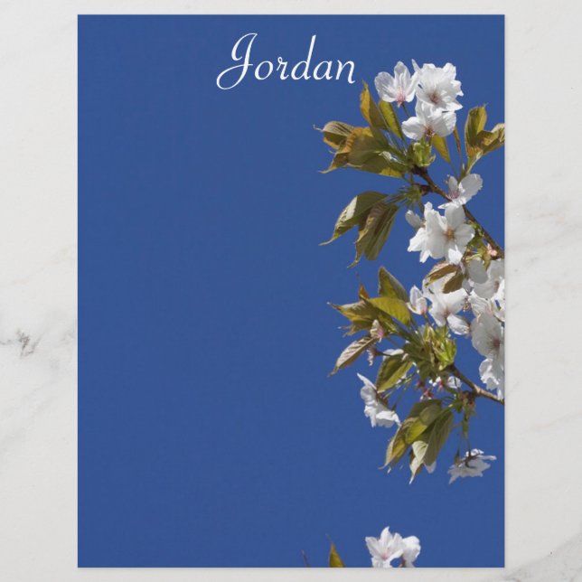 Lámina Jordan Blossom Letterhead (Anverso)
