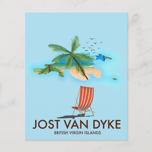 Lámina jost van dyke Islas Vírgenes Británicas. (Anverso)