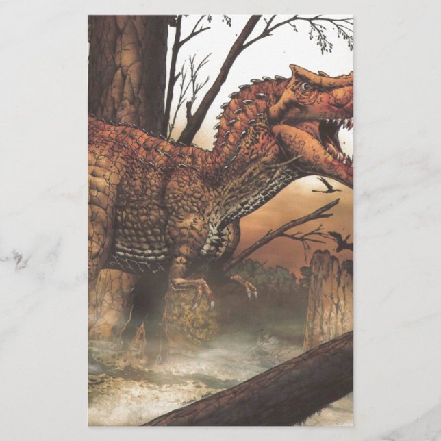 Lámina Journey Jurásico: Dinosaurio en su Hábitat Natural (Anverso)