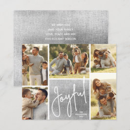Lámina JOYFUE Multi Photo Silver Budget Holiday Cards