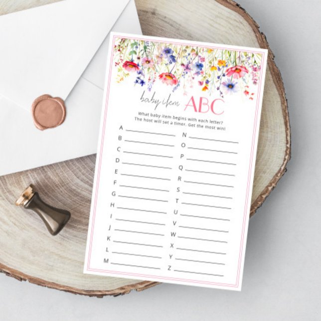 Lámina Juego ABC de artículos para bebé en la fiesta de s (Subido por el creador)