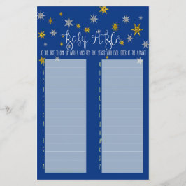 Lámina Juego ABC del bebé de una estrella pequeña