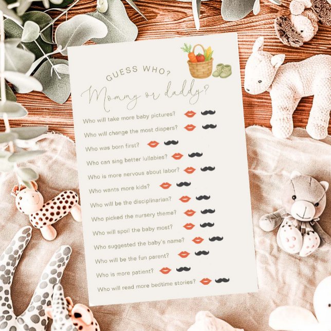 Lámina Juego "Adivina quién" de Baby Shower, creado local (Subido por el creador)