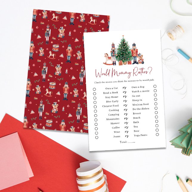 Lámina Juego Baby Shower de vacaciones (Holiday Baby Shower Game
)