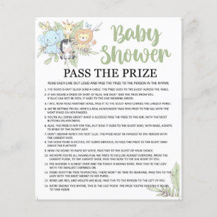 Lámina Juego BabyShower/Otro juego a la espalda