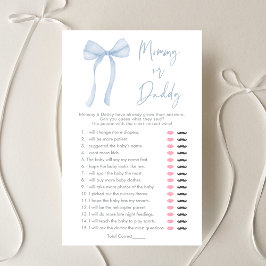 Lámina Juego Blue Bow Boy Mami o Daddy