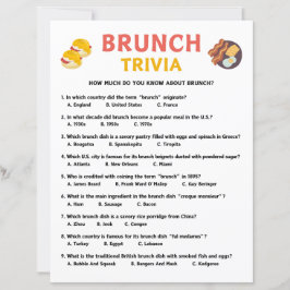 Lámina Juego Brunch Trivia