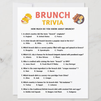 Lámina Juego Brunch Trivia
