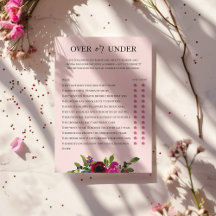 Juego de Acuarela Floral Rosa Suave Sobre o Debajo