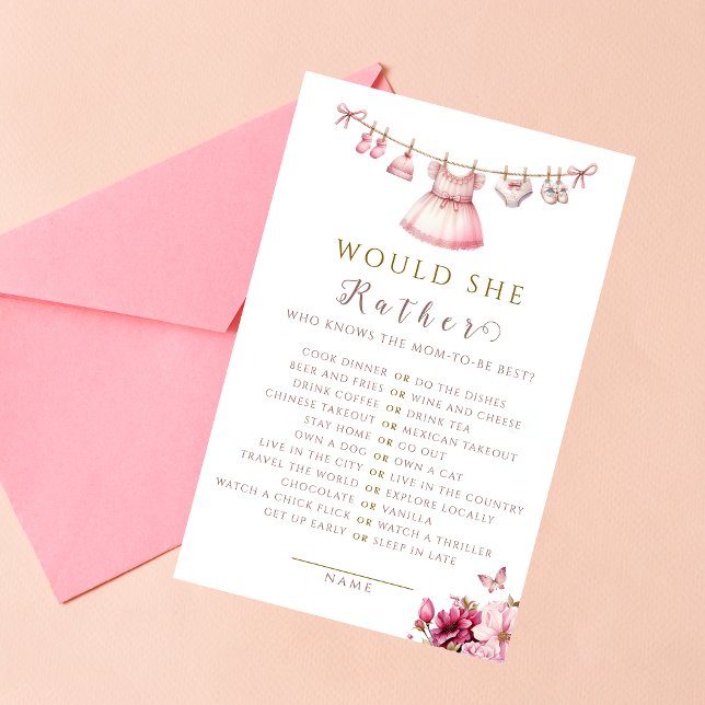 Lámina Juego de acuarela rosa suave para Baby Shower (Subido por el creador)