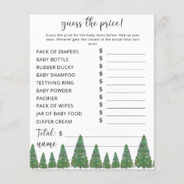 Lámina Juego de Adivinación de Precios Evergreen