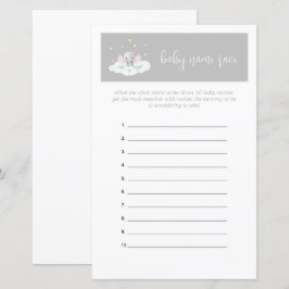 Lámina Juego de adivinación del juego del Elephant Baby S