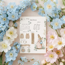 Lámina Juego de adivinación del pequeño Peter Rabbit y la