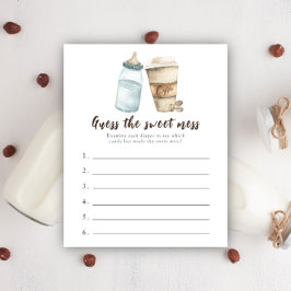 Lámina Juego de adivinanza del desorden dulce para baby s