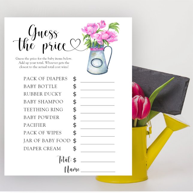 Lámina Juego de adivinanza del precio para baby shower de (Subido por el creador)