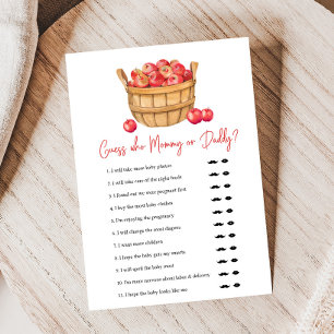 Lámina Juego de adivinanza para baby shower: Cesta de man