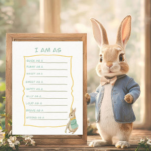 Lámina Juego de adivinanzas para niños de Peter Rabbit