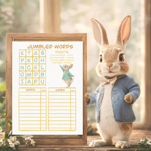 Lámina Juego de adivinanzas para niños de Peter Rabbit
