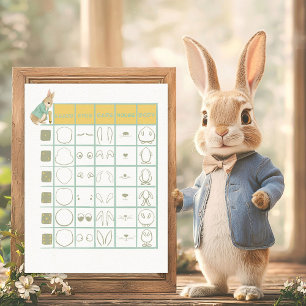 Lámina Juego de adivinanzas para niños de Peter Rabbit