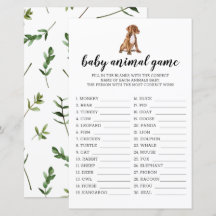 Juego de animales para bebés Tema de acuarela de t