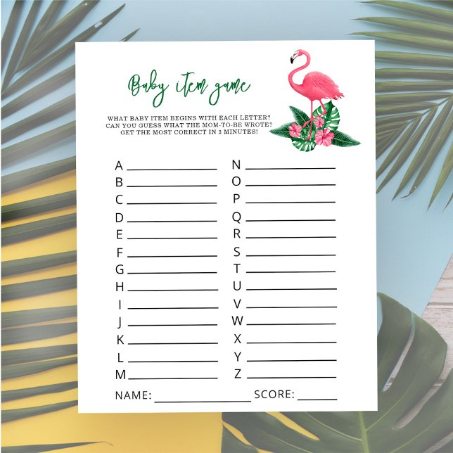 Lámina Juego de artículo de bebé Flamingo. Juego de fiest (Subido por el creador)