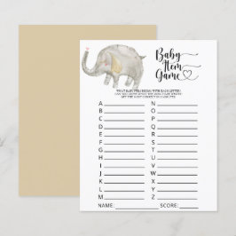 Lámina Juego de artículos para bebé elefante. Juego de ba