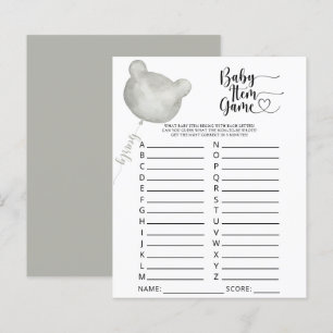 Lámina Juego de artículos para bebé. Juego de baby shower