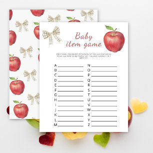Lámina juego de artículos para bebé - Manzana. Juego de r