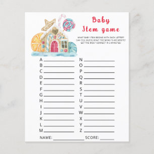 Lámina Juego de artículos para bebés de invierno. Juego B
