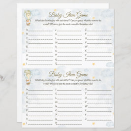 Lámina Juego de artículos para bebés - Diseño de globos d