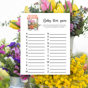 Lámina Juego de artículos para bebés. Juego de Baby Showe